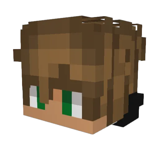 ForGiveThat Minecraft avatar head, 3D render