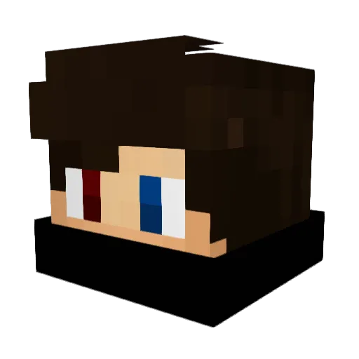 ForHitlera Minecraft avatar head, 3D render