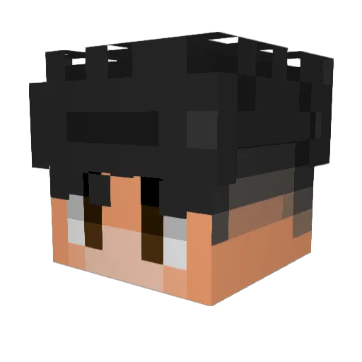 ForLord90 Minecraft avatar head, 3D render