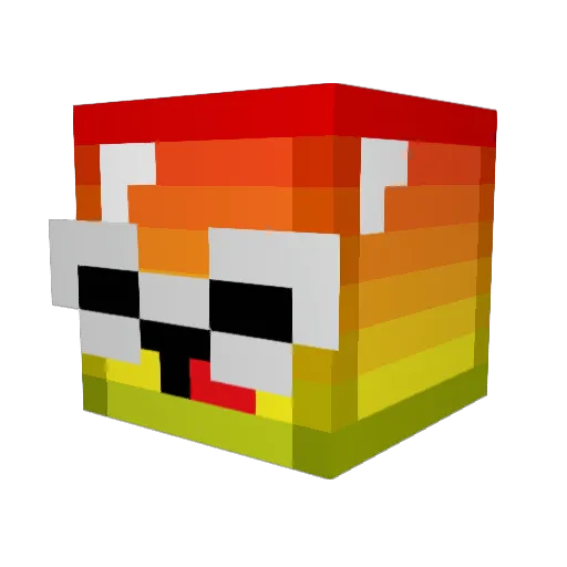 For_ever_craft Minecraft avatar head, 3D render
