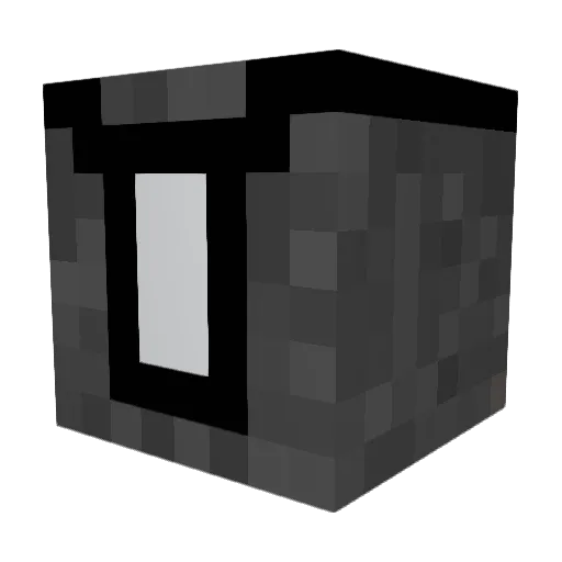 Forbibben Minecraft avatar head, 3D render