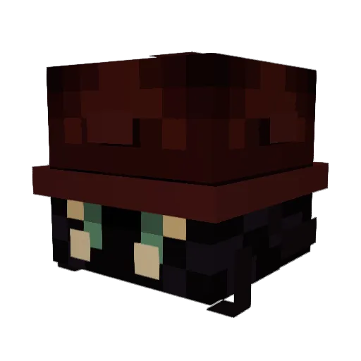 ForbiddenFive Minecraft avatar head, 3D render