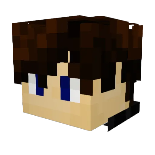 ForbiddenLem0n Minecraft avatar head, 3D render