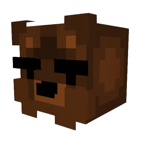Forbidden__Bear Minecraft avatar head, 3D render