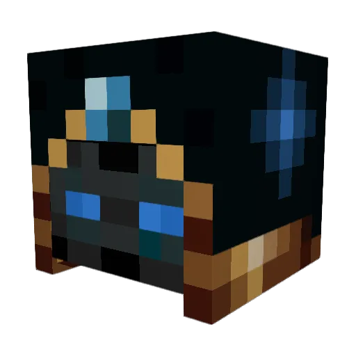 Forcabowman Minecraft avatar head, 3D render