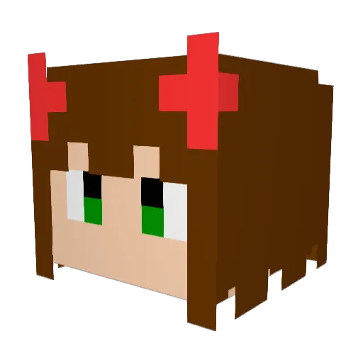Force0 Minecraft avatar head, 3D render