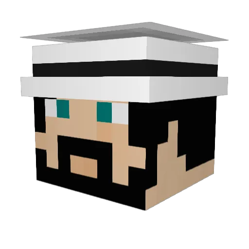 ForceMithrandir Minecraft avatar head, 3D render