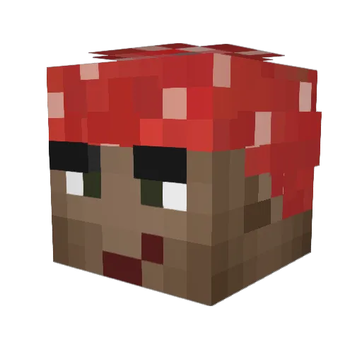 ForceSF Minecraft avatar head, 3D render