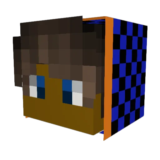 Force_United Minecraft avatar head, 3D render