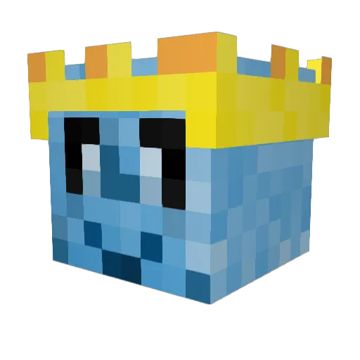 ForcedX Minecraft avatar head, 3D render