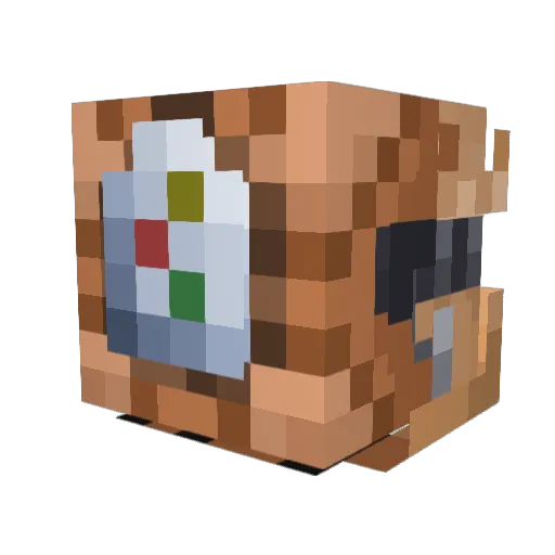 Forcest Minecraft avatar head, 3D render