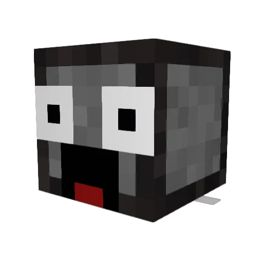 Forcestus Minecraft avatar head, 3D render