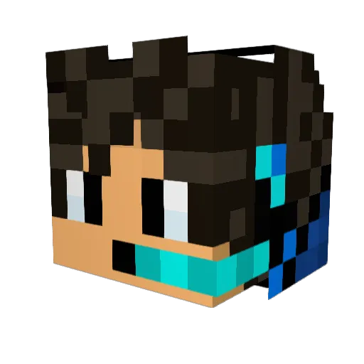 Forcraft385 Minecraft avatar head, 3D render