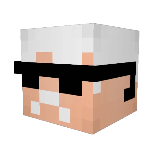 FordMcChillin Minecraft avatar head, 3D render