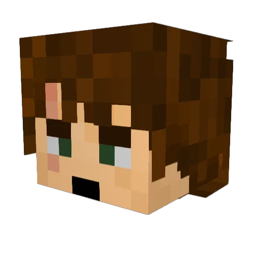 Ford_F_150 Minecraft avatar head, 3D render