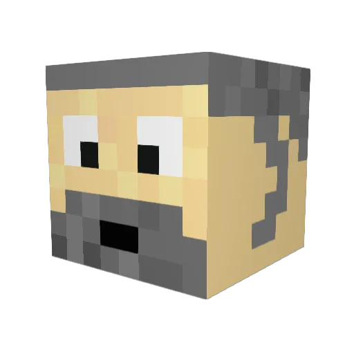 Forde93 Minecraft avatar head, 3D render