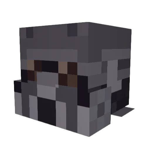 Fordeg Minecraft avatar head, 3D render