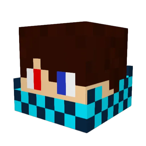 Fordmanmc Minecraft avatar head, 3D render