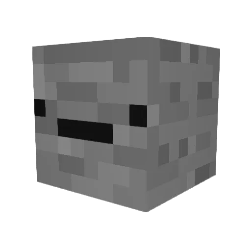 Fordstone Minecraft avatar head, 3D render