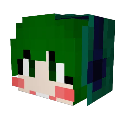 Fore2t Minecraft avatar head, 3D render
