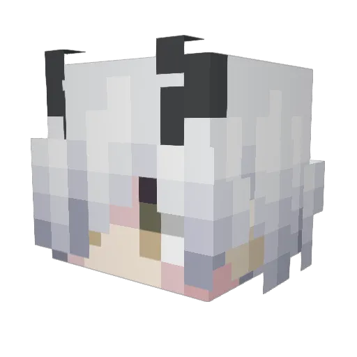 Fore4_1 Minecraft avatar head, 3D render
