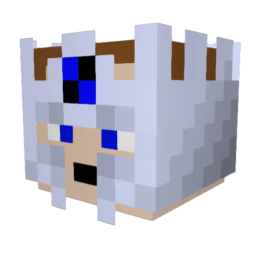Foredoom Minecraft avatar head, 3D render