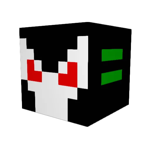 Foredoomed Minecraft avatar head, 3D render