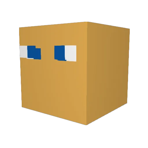 Foreignikea Minecraft avatar head, 3D render
