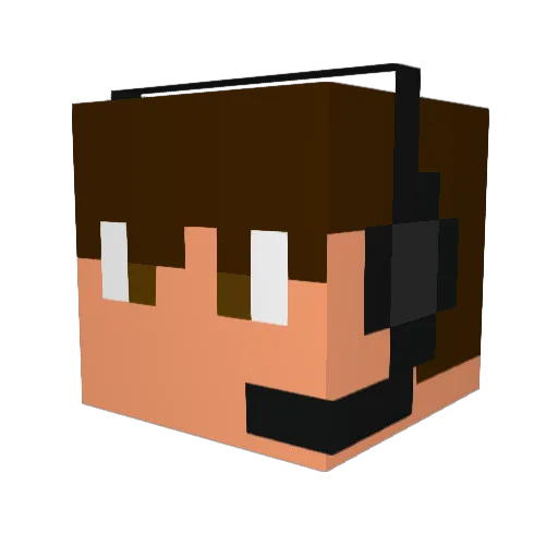 Foreman_Digs Minecraft avatar head, 3D render