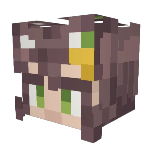 Forenctos Minecraft avatar head, 3D render