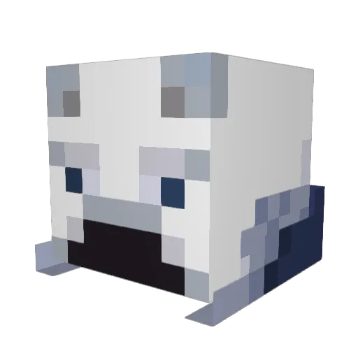 Fores28 Minecraft avatar head, 3D render