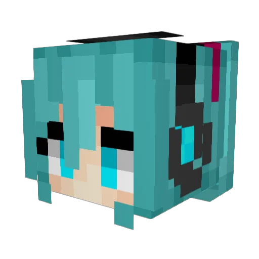 Forest039 Minecraft avatar head, 3D render