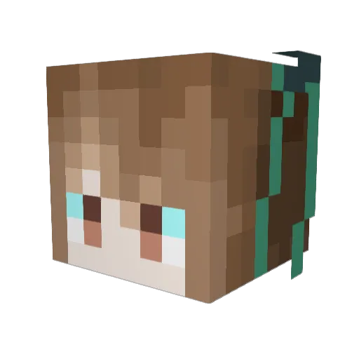 ForestKingSA Minecraft avatar head, 3D render