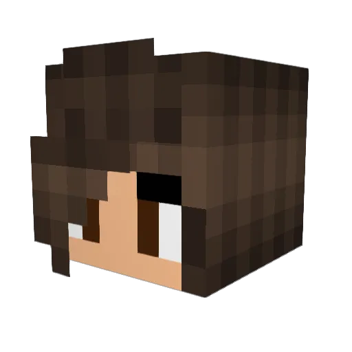 ForestOwl1313 Minecraft avatar head, 3D render
