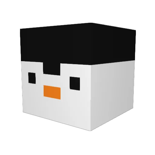 ForestPotats Minecraft avatar head, 3D render