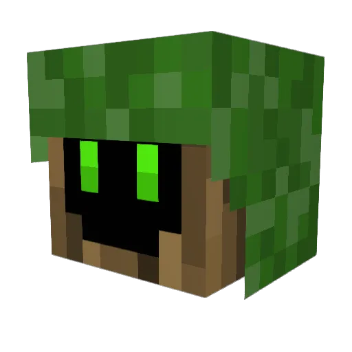 ForestProcessing Minecraft avatar head, 3D render