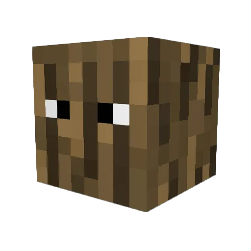 ForestRo Minecraft avatar head, 3D render