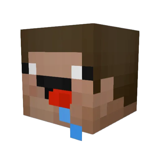 ForestTrump447 Minecraft avatar head, 3D render