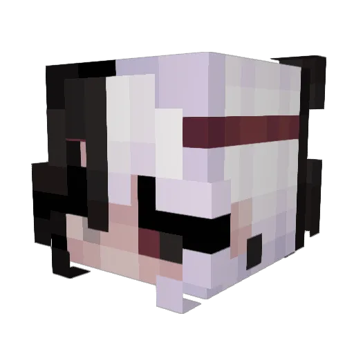 ForestWolf247 Minecraft avatar head, 3D render