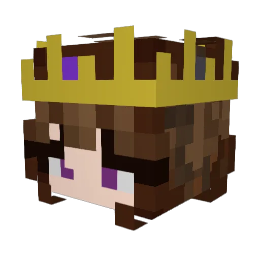 Forest_Flower Minecraft avatar head, 3D render