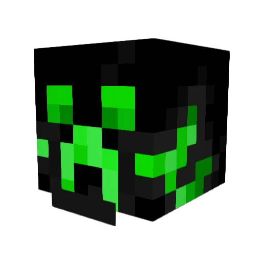 Forest_Human Minecraft avatar head, 3D render