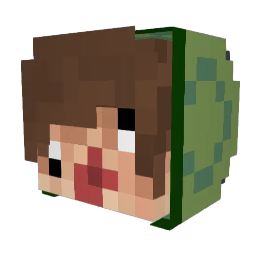 Forest_Time Minecraft avatar head, 3D render