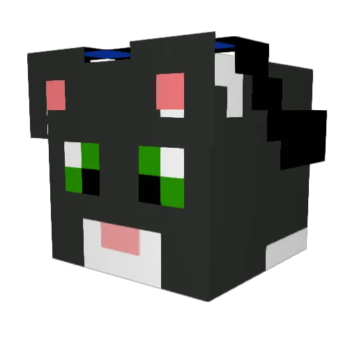 ForestcatZ Minecraft avatar head, 3D render