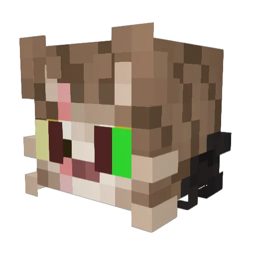 Forestshine Minecraft avatar head, 3D render