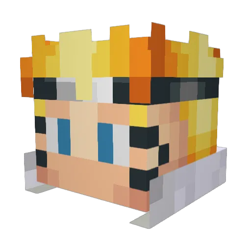 ForeverCoy Minecraft avatar head, 3D render