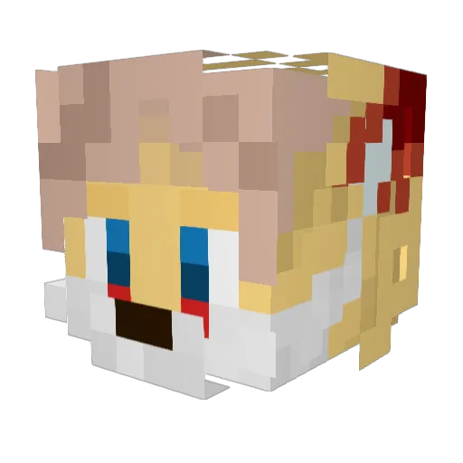ForeverFlow Minecraft avatar head, 3D render