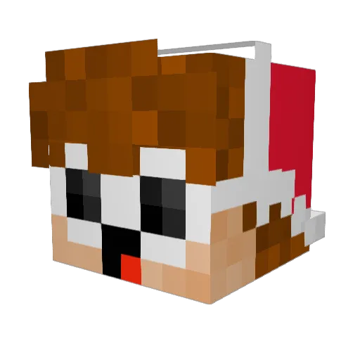 ForeverHigh1302 Minecraft avatar head, 3D render