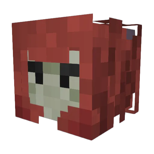 ForeverKingly Minecraft avatar head, 3D render