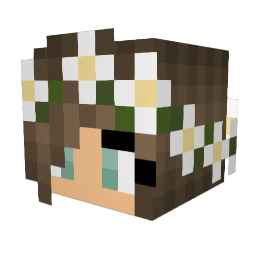 ForeverLexi333 Minecraft avatar head, 3D render