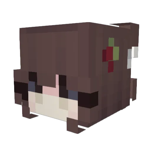 ForeverLifes Minecraft avatar head, 3D render